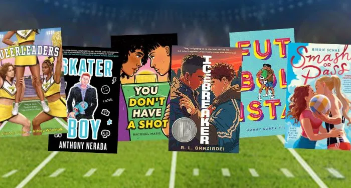 queer ya sports books cover collage